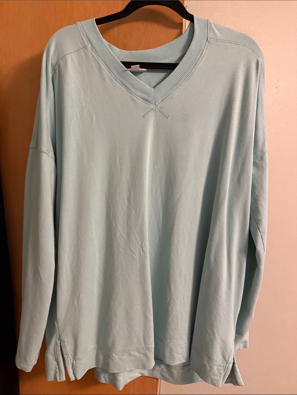 J. Jill Light Aqua V-Neck Women’s Sweater